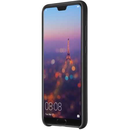 Coque officielle Huawei P20 en silicone – Noir