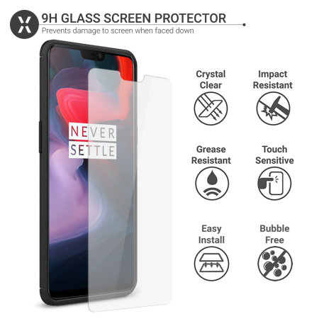 Olixar Sentinel OnePlus 6 Case and Glass Screen Protector