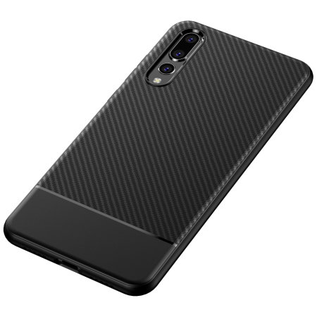 Olixar Carbon Fibre Huawei P20 Pro Case - Black