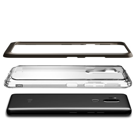 VRS Design Crystal Bumper LG G7 Case - Metal Black