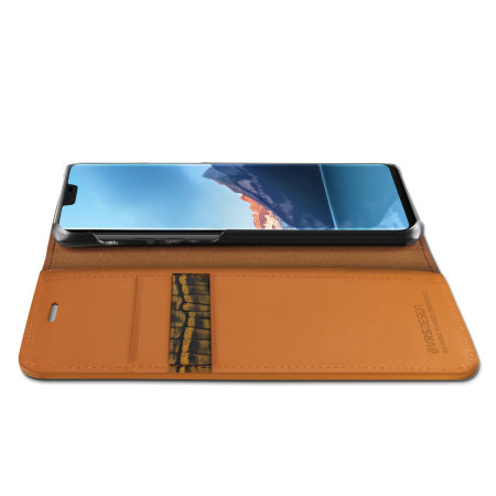VRS Design Diary Echt leer LG G7 Case - Bruin