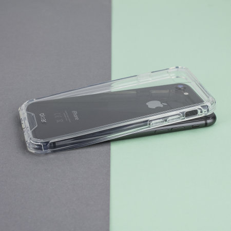 olixar exoshield tough snap-on iphone 7 case - crystal clear