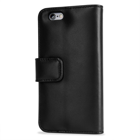 olixar genuine leather iphone 6 wallet case - black