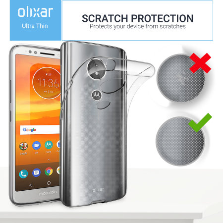 Olixar Ultra-Thin Motorola Moto E5 Case - 100% Clear