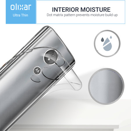 Olixar Ultra-Thin Motorola Moto E5 Case - Transparant