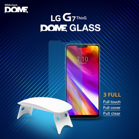 Whitestone Dome Glass LG G7 Full Cover Screen Protector