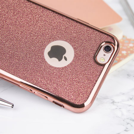 hybride gevoeligheid Me Rose Gold iPhone 6S Bling Gel Case - Glitter