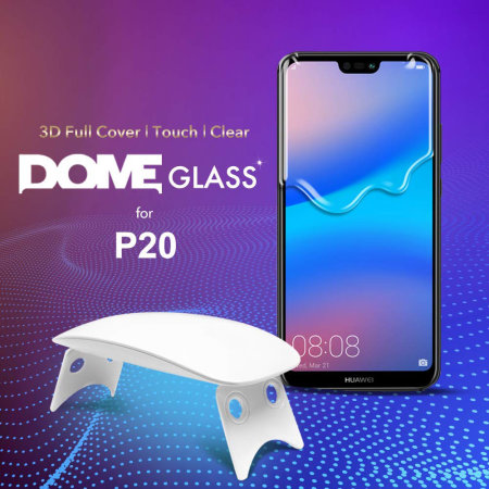 Whitestone Dome Glas Huawei P20 Vollabdeckender Display Schutz