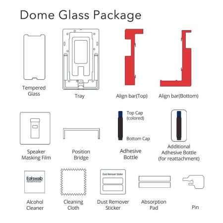 Protection d'écran en verre trempé Huawei P20 Whitestone Dome Glass
