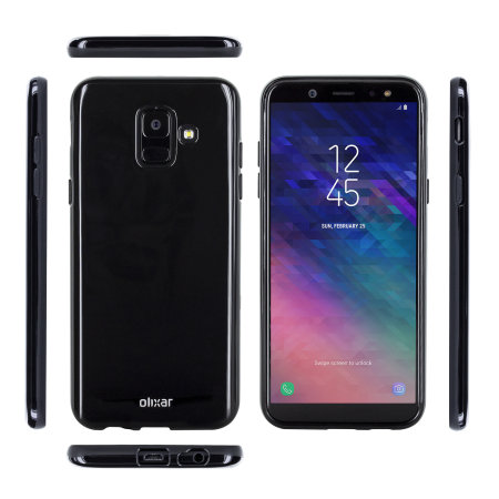 Olixar FlexiShield Samsung Galaxy A6 2018 Gel Case - Solid Black