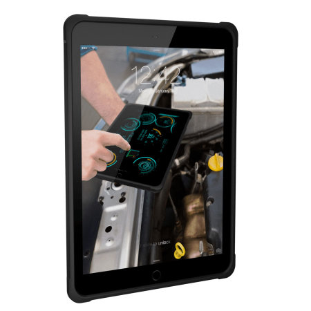 UAG Metropolis Rugged iPad 9.7 2018 Case with Hand Strap - Black