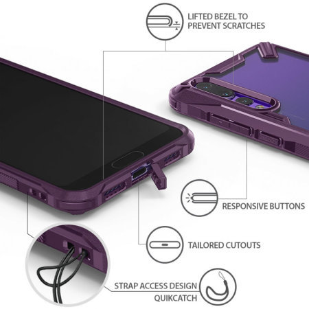 Ringke Fusion X Huawei P20 Pro Tough Case - Lilac Purple