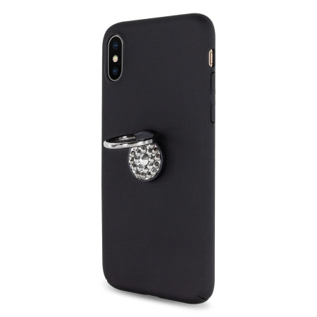 LoveCase Diamond Ring Case For IPhone X- Black