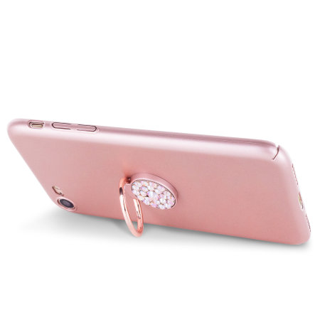 Coque iPhone 8 / iPhone 7 LoveCases Diamond Ring – Or rose