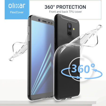 Olixar FlexiCover Full Body Samsung Galaxy A6 2018 Gel Case - Clear