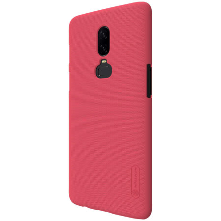 Nillkin Super Frosted OnePlus 6 Shell Case & Screen Protector - Red
