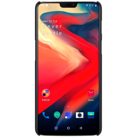 Nillkin Super Frosted OnePlus 6 Shell Case & Screen Protector - Black