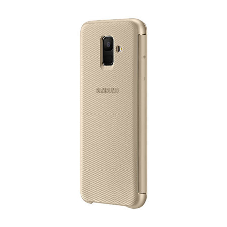 Official Samsung Galaxy A6 2018 Wallet Cover Case - Gold