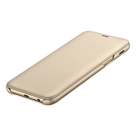 Official Samsung Galaxy A6 2018 Wallet Cover Case - Gold