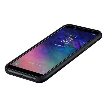 Coque Officielle Samsung Galaxy A6 2018 Silicone Cover – Noire