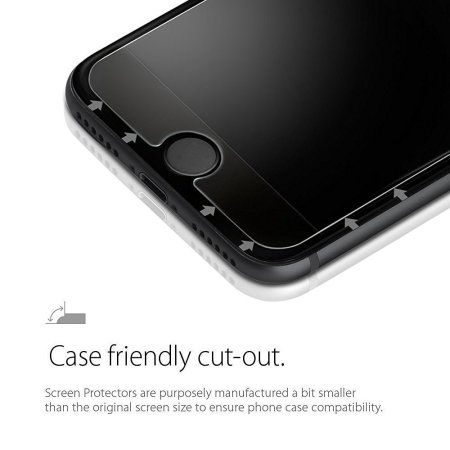 Spigen GLAS.tR Slim iPhone 7 Tempered Glass Screen Protector - 2 Pack