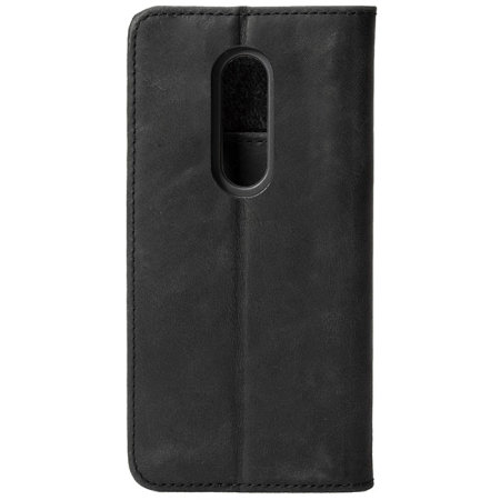 Coque OnePlus 6 Krusell Sunne 2 Card en cuir véritable – Noire