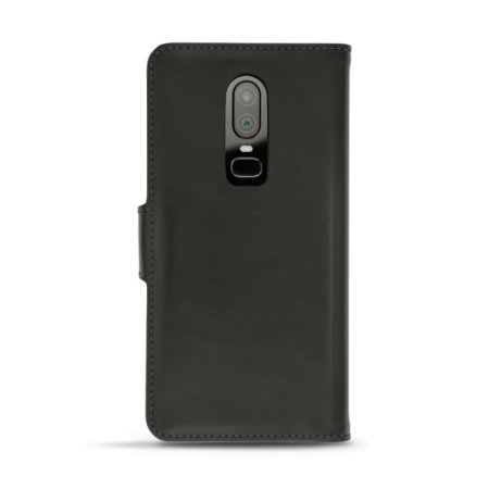 Housse OnePlus 6 Noreve Tradition B portefeuille en cuir – Noire