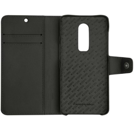 Noreve Tradition B OnePlus 6 Leather Wallet Case - Black