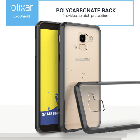 Coque Samsung Galaxy J6 2018 Olixar ExoShield – Noire