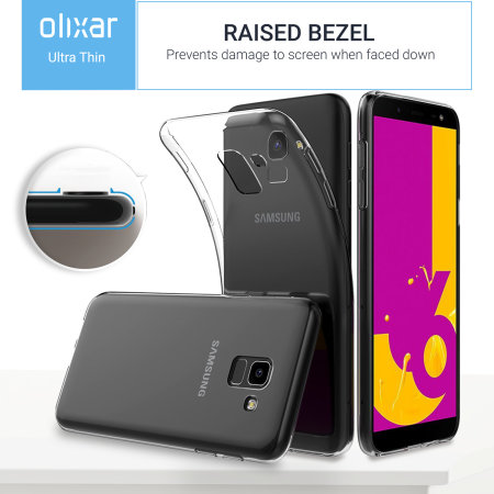Funda Samsung Galaxy J6 2018 Olixar Ultra-Thin - Transparente