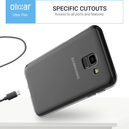 Olixar Ultra-Thin Samsung Galaxy J6 2018 Gel Case - Clear