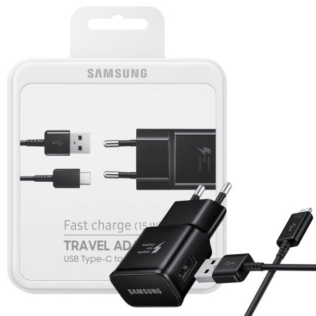 Offizielles Samsung Galaxy S9 Ladegerät & USB-C Kabel - EU - Schwarz