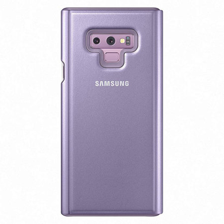 Official Samsung Galaxy Note 9 Clear View Standing Cover Case Lavender
