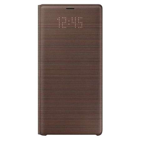 LED View Cover Officielle Samsung Galaxy Note 9 – Marron