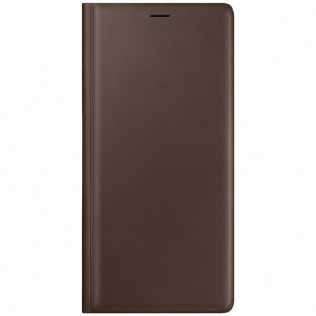 Offizielle Samsung Galaxy Note 9 Leather View Klapphülle Leder - Brown
