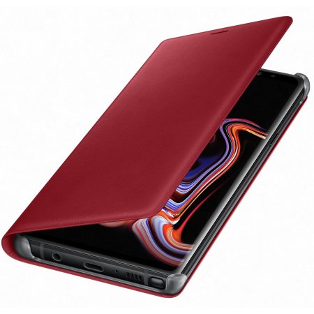 Leather View Cover Officielle Samsung Galaxy Note 9 - Rouge