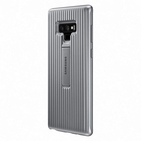 Offizielle Galaxy Note 9 schützende stehende Cover Hülle - Grau