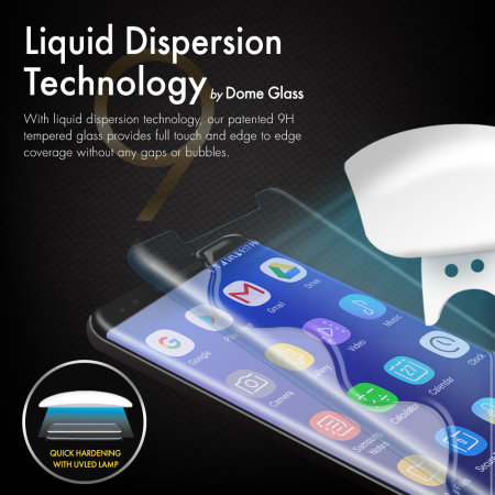 Whitestone Dome Glass heldekkende skjermbeskytter S9 Plus - 2 pakker