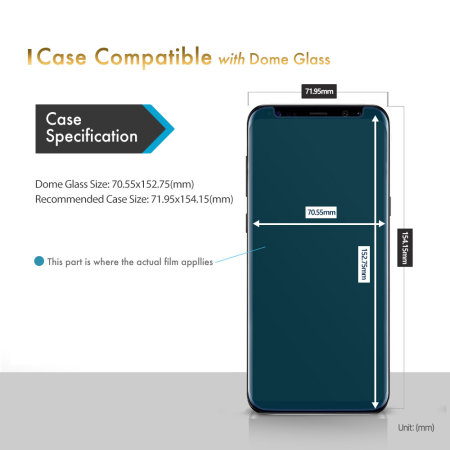Whitestone Glass Galaxy S9 Plus Full Cover Displaybescherming - 2 Pack