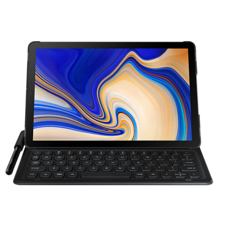 Official Samsung Galaxy Tab S4 US Layout Keyboard Cover Case - Black