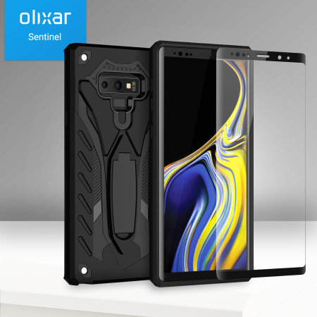 Samsung Galaxy Note 9 Case and Screen Protector Olixar Raptor - Black