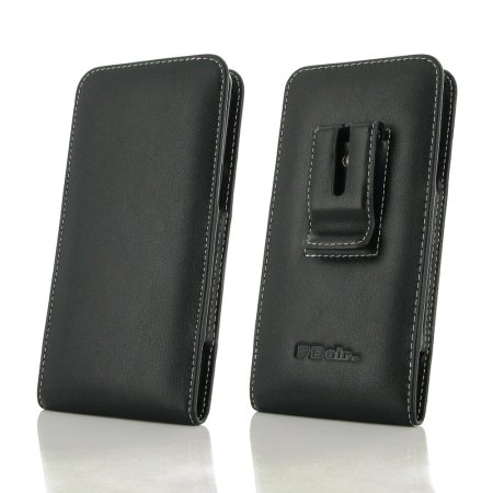 PDair HTC U12 Plus Leather Vertical Pouch Case with Belt Clip