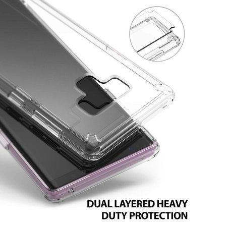 Coque Samsung Galaxy Note 9 Rearth Ringke Fusion Kit 3-en-1 – Transp.