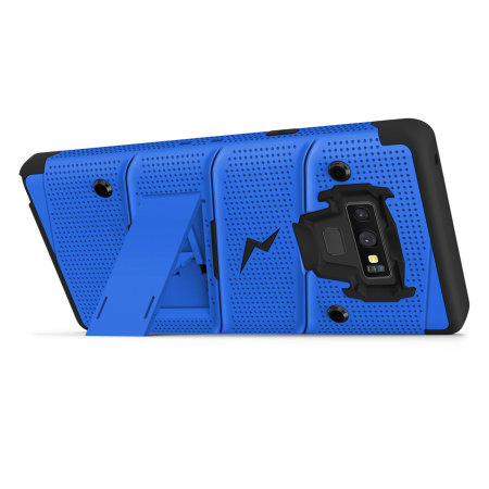 Zizo Bolt Series Note 9 Tough Case Hülle & Displayschutzfolie - Blau