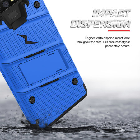Zizo Bolt Series Note 9 Tough Case Hülle & Displayschutzfolie - Blau
