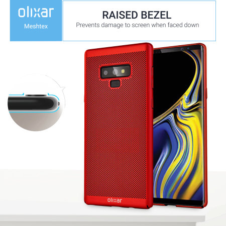 Olixar MeshTex Samsung Galaxy Note 9 deksel - Rød
