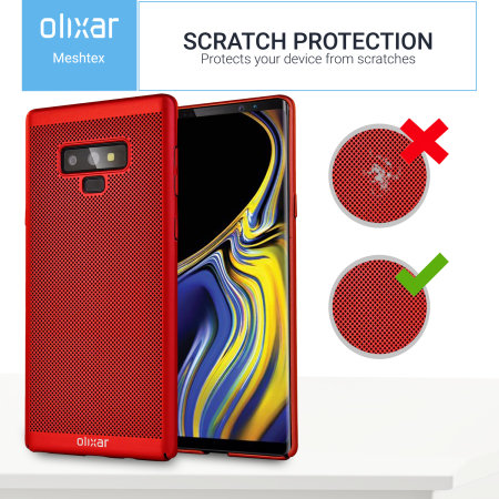 Samsung Note 9 Slim Case Olixar MeshTex  - Röd