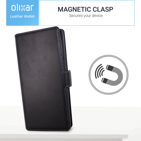 Samsung Galaxy Note 9 Leather Style Wallet Case Olixar - Black