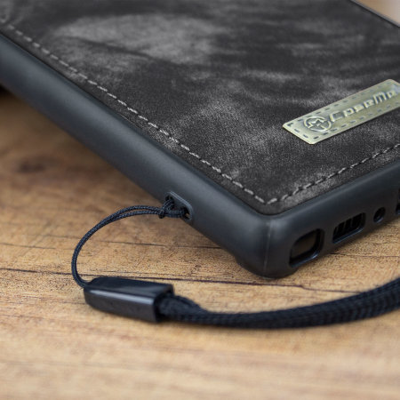 Luxury Note 9 Leder-Stil 3-in-1 Brieftaschen Hülle - Schwarz / grau