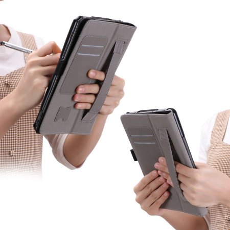 Funda Samsung Galaxy Tab S4 Olixar Estilo Cuero Tipo Cartera - Negra